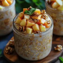 In recent years, overnight oats have gained immense popularity as a convenient and nutritious breakfast option. They offer a perfect solution for busy mornings, allowing you to prepare a wholesome meal the night before and grab it on your way out the door. Among the myriad of flavor combinations, Sweet Apple Pie Overnight Oats stand out by merging the nostalgic and comforting flavors of traditional apple pie with the wholesome goodness of oats. This delightful recipe not only satisfies your sweet tooth but also nourishes you with essential nutrients, making it a balanced start to your day.