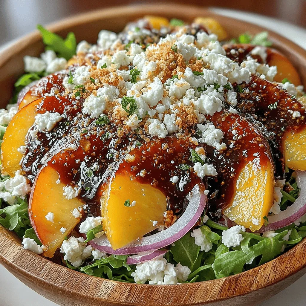 As the warm sun beckons the arrival of summer, the vibrant colors and rich flavors of seasonal ingredients come to life. Cooking with fresh, seasonal produce not only enhances the taste of our meals but also supports local farmers and emphasizes sustainability. In this spirit, we introduce the Peachy Greens Delight salad—an invigorating dish that combines the sweetness of ripe peaches with the peppery bite of arugula, creating a refreshing experience perfect for hot summer days.