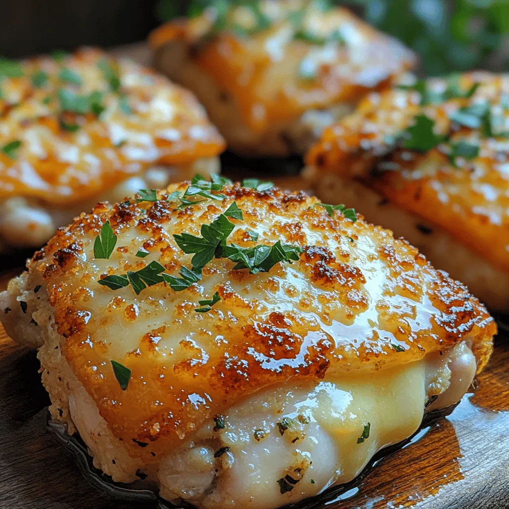 When it comes to comfort food that delights the senses, Garlic Parmesan Crusted Chicken Thighs stand out as a perennial favorite. This dish combines the succulent richness of chicken thighs with a deliciously crispy coating that is bursting with flavor. The combination of garlic and Parmesan creates an aromatic experience that elevates the dish beyond the ordinary. Whether you're preparing a weeknight dinner or hosting a gathering, this recipe promises to impress your family and friends with its bold flavors and satisfying textures.