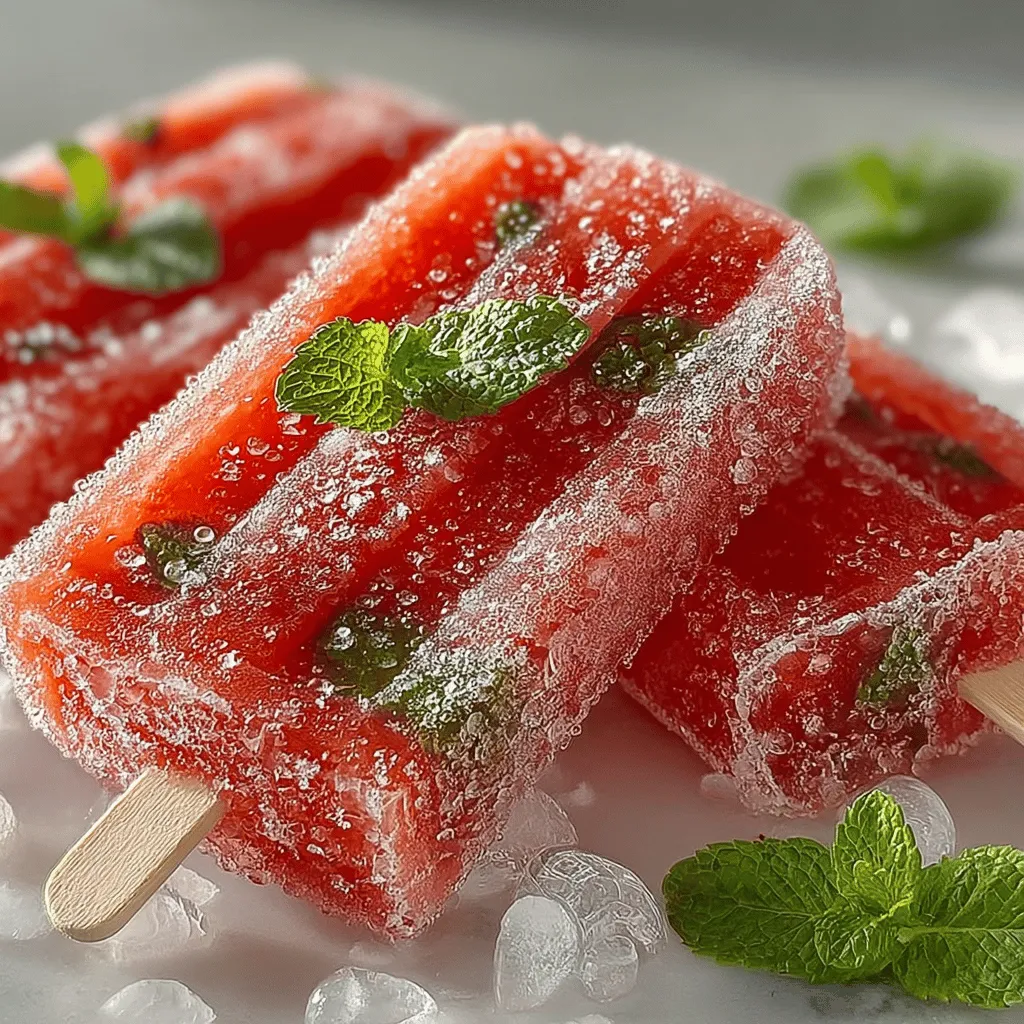 While the base ingredient for watermelon pops is, of course, watermelon, incorporating additional ingredients can enhance flavor and nutritional value. One popular option is fresh mint. Not only does mint add a refreshing taste, it also boasts several health benefits. Mint is known for its digestive properties and can help soothe an upset stomach. Additionally, the fragrant herb can elevate the overall sensory experience of your pops, making them even more enjoyable during hot summer days.