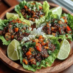 When you're seeking a meal that perfectly combines health, flavor, and ease of preparation, look no further than Sweet Chili Chicken Lettuce Wraps. This delightful dish has gained popularity for its ability to appeal to various palates while also being light and nutritious. Whether you're planning a casual family dinner, prepping meals for the week, or hosting friends for a get-together, these lettuce wraps are an excellent choice. The balance of savory ground chicken, crunchy vegetables, and fresh, crisp lettuce creates a delicious experience that tantalizes the taste buds.