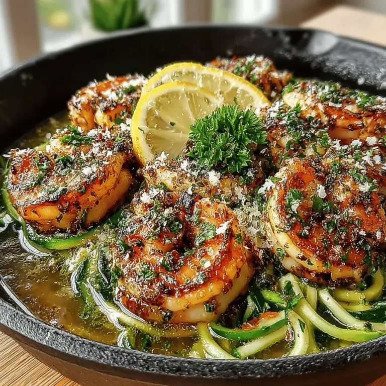 To create the perfect garlic butter shrimp and zoodles, it’s essential to understand the role of each ingredient in this flavorful dish. Let’s take a closer look at the main components that come together to make this recipe shine.