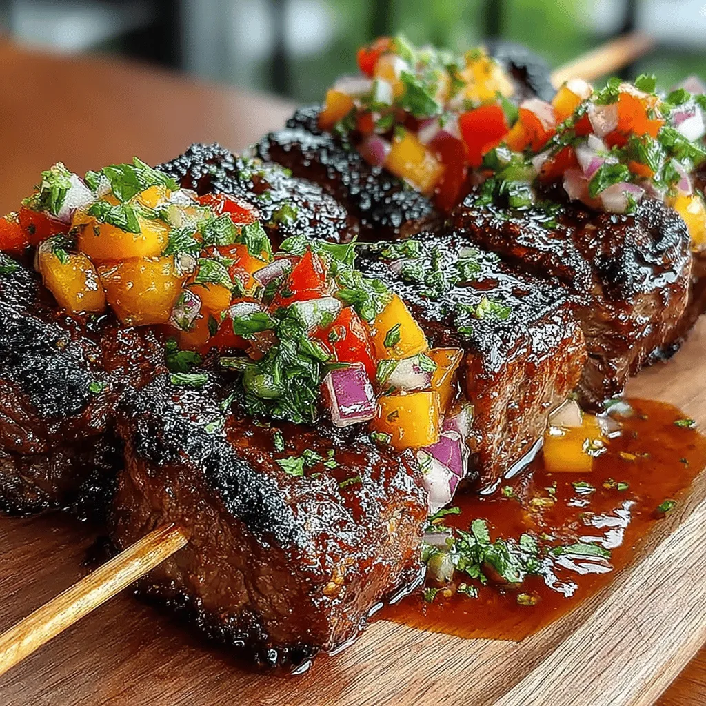 As the warm sun graces us with its presence, it’s the perfect time to gather friends and family for outdoor feasts. One dish that never fails to impress at summer gatherings is Grilled Beef Skewers with Peach Salsa. This vibrant and flavorful dish perfectly marries the savory richness of marinated beef with the bright, refreshing notes of fresh peach salsa. The combination not only tantalizes the taste buds but also offers a feast for the eyes, making it an irresistible centerpiece for any barbecue or family dinner.