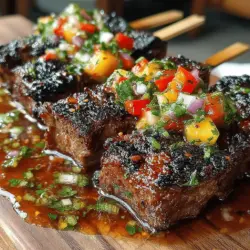 As the warm sun graces us with its presence, it’s the perfect time to gather friends and family for outdoor feasts. One dish that never fails to impress at summer gatherings is Grilled Beef Skewers with Peach Salsa. This vibrant and flavorful dish perfectly marries the savory richness of marinated beef with the bright, refreshing notes of fresh peach salsa. The combination not only tantalizes the taste buds but also offers a feast for the eyes, making it an irresistible centerpiece for any barbecue or family dinner.