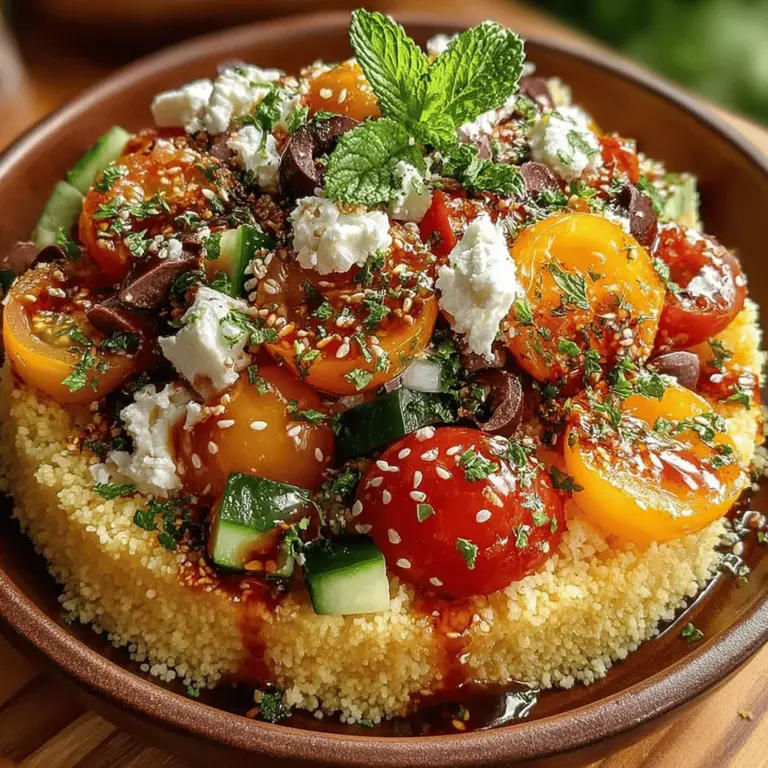 As the sun shines brighter and the days grow longer, summer brings with it a desire for lighter, refreshing meals that can invigorate both body and spirit. One such delightful dish is the Mediterranean Couscous Salad, a vibrant medley of colors and flavors that embodies the essence of the sunny Mediterranean coast. This salad is not only visually appealing but also packed with fresh ingredients that provide a nutritious boost, making it an ideal choice for summer gatherings, picnics, or as a meal prep option to enjoy throughout the week.