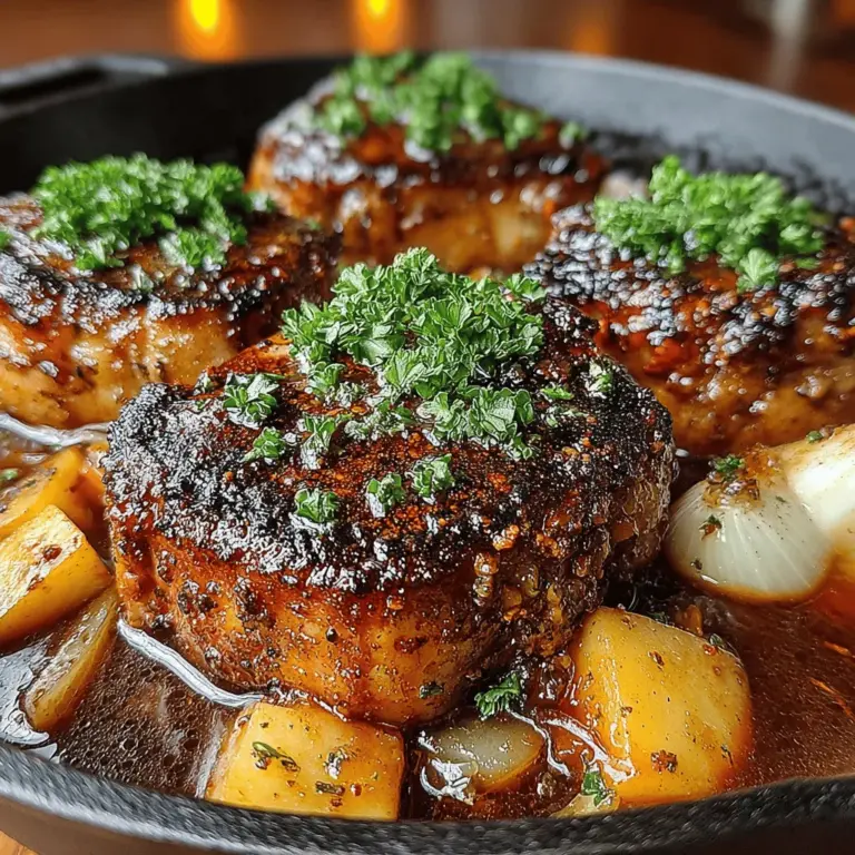 When it comes to home cooking, few dishes can evoke the warmth and comfort of a well-prepared pork chop. Among the myriad of recipes that grace our family tables, Sweet & Savory Maple Apple Pork Chops stands out as a delightful fusion of flavors that captivates palates and fills hearts. This dish beautifully marries the sweetness of maple syrup and fresh apples with the savory richness of pork, making it an irresistible option for both weeknight dinners and special occasions.