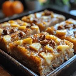 Sweet Apple Oatmeal Squares are a delightful and nutritious treat that seamlessly fits into any meal of the day. Whether enjoyed as a hearty breakfast, a satisfying snack, or a wholesome dessert, these squares blend the wholesome goodness of oats with the natural sweetness of fresh apples and a hint of maple syrup. The result is a versatile dish that appeals to both adults and children alike. This recipe is not only easy to make but also serves as an excellent option for meal prep, ensuring you always have a healthy treat on hand to share with friends or family.