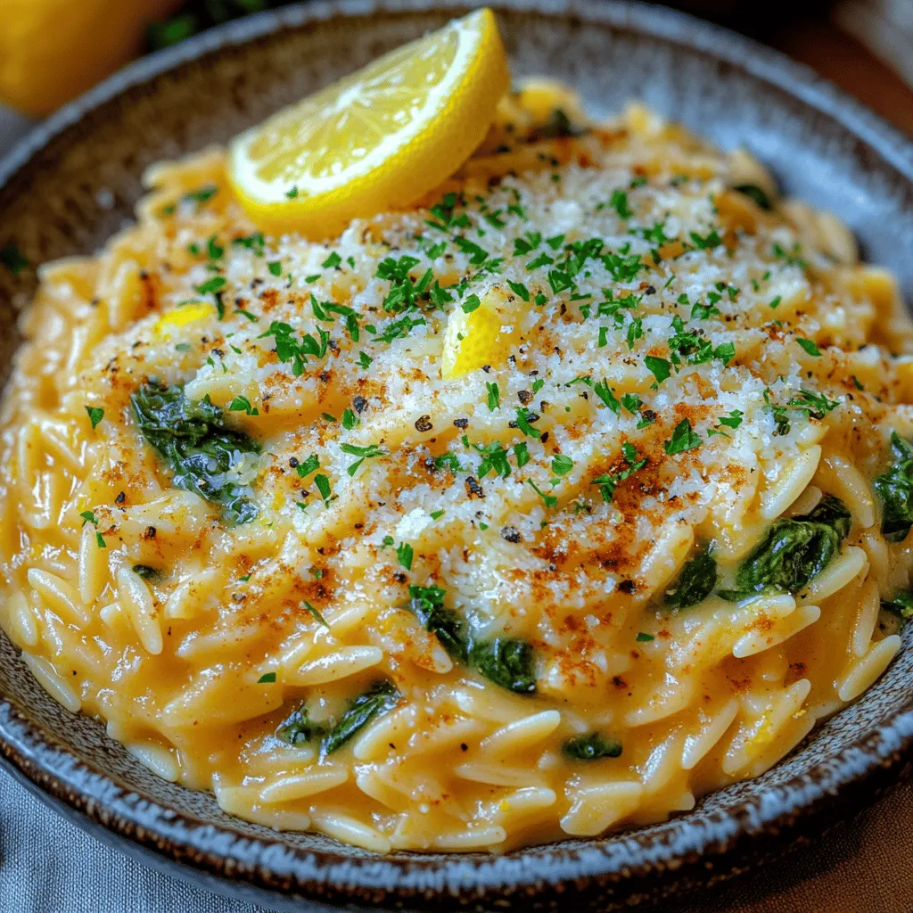 When it comes to pasta dishes that are both comforting and refreshing, Zesty Creamy Lemon Orzo with Spinach stands out as a vibrant option that appeals to a wide range of palates. This dish brings together the bright notes of zesty lemon, the richness of creamy sauce, and the wholesome goodness of fresh spinach, creating a meal that is not only satisfying but also packed with nutrients. Perfect for a weeknight dinner or a special gathering, this orzo recipe offers a delightful balance of flavors that can easily win over even the pickiest eaters.
