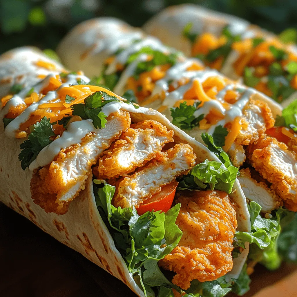 Crispy chicken wraps are a delightful and versatile meal option that can easily transition from lunch to dinner or even serve as a quick snack. These wraps combine the satisfying crunch of fried chicken with fresh, vibrant ingredients, making them a favorite for families and gatherings alike. The beauty of homemade crispy chicken wraps lies not just in their flavor, but also in their customization potential. You can tailor the ingredients to suit your tastes, dietary needs, or what you have on hand, ensuring that every wrap is a unique creation.