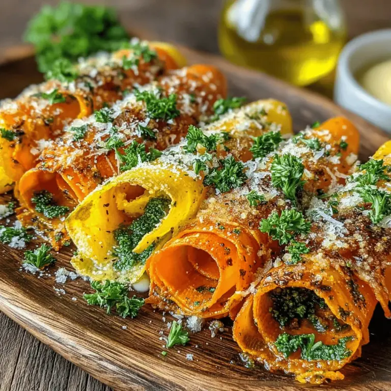 Roasting carrots is an art that transforms their natural sweetness into a delightful dish that’s perfect for any meal. Follow these steps closely to achieve perfectly roasted Golden Parmesan Carrot Ribbons.