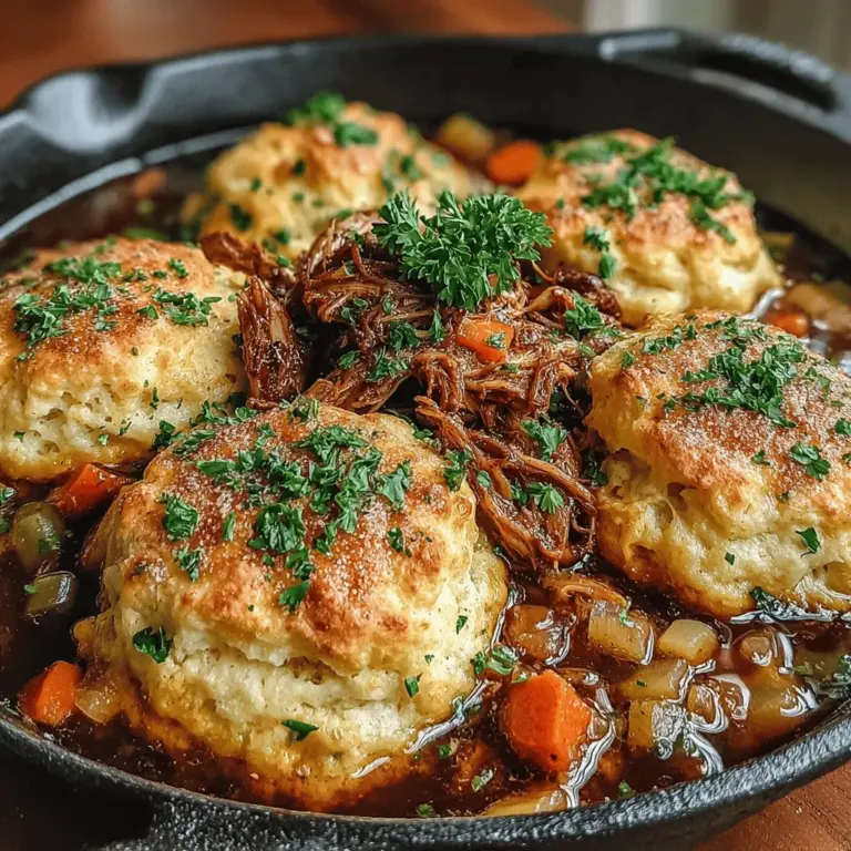 When it comes to comfort food, few dishes can rival the heartwarming charm of a rustic chicken cobbler. This delightful meal brings together tender chicken, vibrant vegetables, and a flaky biscuit topping, creating a dish that is not only satisfying but also bursting with flavor. The combination of savory ingredients and the homey aroma wafting from the oven makes this recipe a favorite for family gatherings, potlucks, or cozy weeknight dinners. Whether you're serving it to a crowd or enjoying it on a quiet evening at home, Rustic Garlic Herb Chicken Cobbler is sure to become a staple in your culinary repertoire.