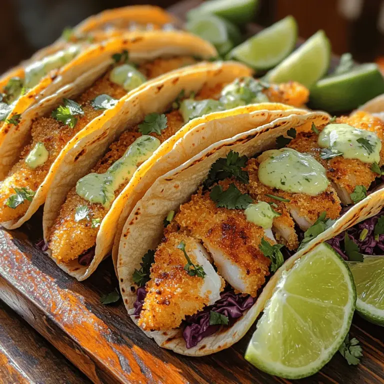 Fish tacos have become a culinary staple that seamlessly blends fresh ingredients with delightful textures and flavors. Originating from coastal regions, these tacos have captured the hearts (and taste buds) of food lovers around the world. The traditional version of fish tacos often features fried fish, providing a satisfying crunch with every bite. However, for those seeking a healthier alternative, crispy baked fish tacos present an enticing option, allowing you to indulge in all the joy of this beloved dish without the added calories and grease.