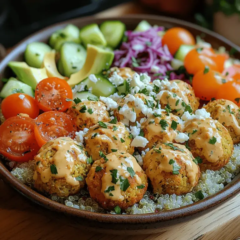 Enhancing the flavor profile of your quinoa is a great way to elevate your Baked Falafel Power Bowls. Here are some creative ideas to mix into the quinoa for added depth and deliciousness:
