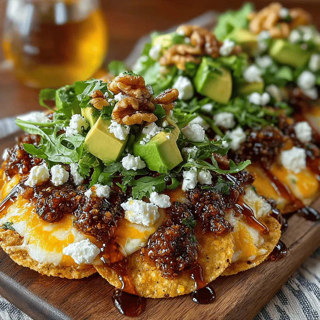 Welcome to the culinary adventure of Fig Jam Nachos Supreme, a dish that redefines the classic nacho experience by blending sweet and savory flavors in a way that is both innovative and satisfying. This recipe stands out as a gourmet treat, perfect for a range of occasions—from lively parties and game day celebrations to cozy family gatherings. The beauty of Fig Jam Nachos Supreme lies in its versatility; it can serve as a striking appetizer or a delightful main course, making it an ideal choice for anyone looking to impress their guests or simply enjoy a unique twist on a beloved favorite.