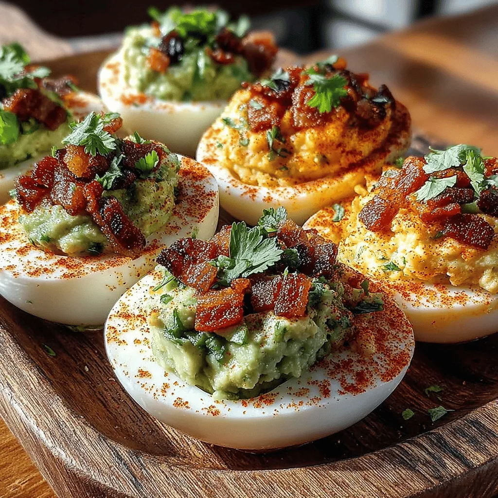 Deviled eggs have long been a staple at gatherings, from holiday feasts to summer picnics. Their creamy texture and savory flavor make them an irresistible appetizer. However, the traditional recipe can always use a modern twist, and that’s where our Avocado Bacon Deviled Eggs Delight comes in. This innovative take on the classic dish combines the creamy richness of avocados with the satisfying crunch of crispy bacon, resulting in a delightful flavor profile that is both indulgent and nutritious.