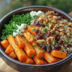 The Colorful Roasted Carrot and Quinoa Salad is a delightful blend of vibrant hues and rich flavors, making it a nutritious and visually appealing meal option. This salad not only tantalizes the taste buds but also provides a wealth of health benefits, combining the earthiness of roasted carrots with the nutty flavor of quinoa. As more people seek to incorporate healthier choices into their diets, this salad emerges as a go-to dish for those looking to enjoy a hearty yet wholesome meal.