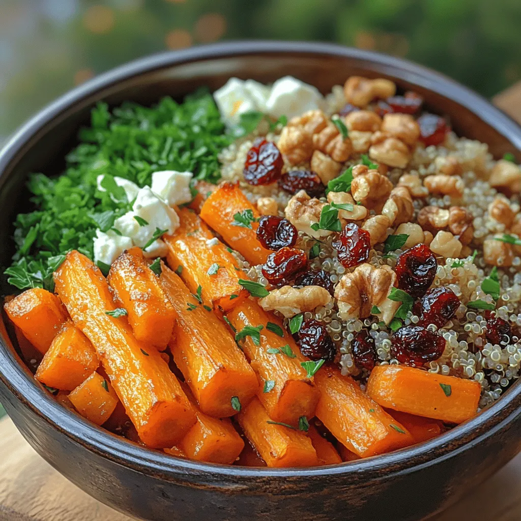 The Colorful Roasted Carrot and Quinoa Salad is a delightful blend of vibrant hues and rich flavors, making it a nutritious and visually appealing meal option. This salad not only tantalizes the taste buds but also provides a wealth of health benefits, combining the earthiness of roasted carrots with the nutty flavor of quinoa. As more people seek to incorporate healthier choices into their diets, this salad emerges as a go-to dish for those looking to enjoy a hearty yet wholesome meal.