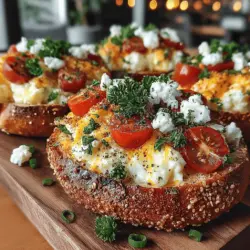 Mini Egg & Cheese Bagel Pizzas