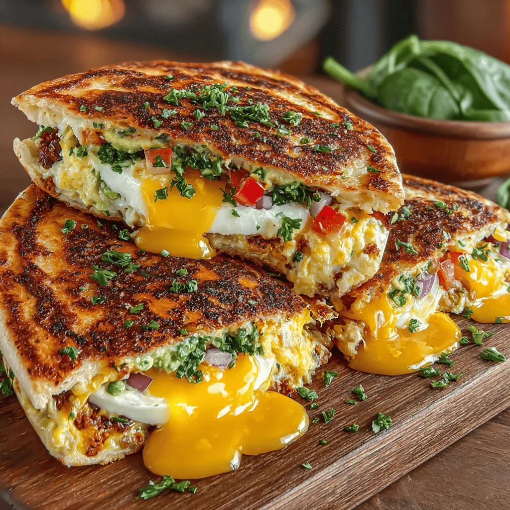The Creamy Avocado Egg Salad Tortilla Melts are the perfect blend of comfort food and healthy eating, making it a versatile dish for any time of day. Whether you're looking for a satisfying lunch, a quick dinner, or a delightful snack, this recipe checks all the boxes. The combination of creamy avocado and protein-packed eggs creates a rich texture that is both indulgent and nutritious. This dish not only pleases the palate but also caters to health-conscious individuals seeking flavorful meals without sacrificing nutritional value.