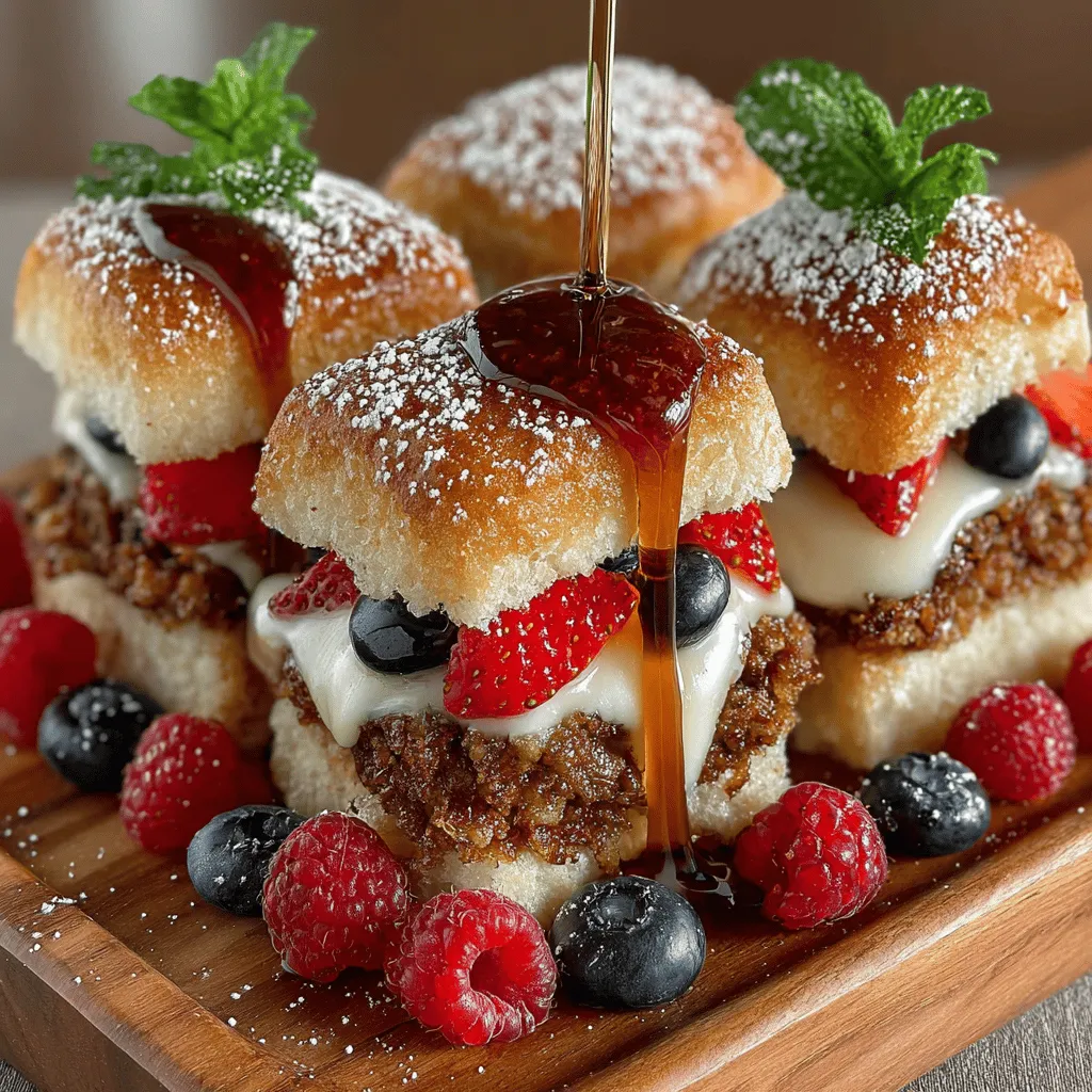 Imagine waking up to a breakfast that combines the delightful flavors of French toast with the convenience of mini sliders. This fun and innovative dish, known as Mini French Toast Cereal Sliders, is set to transform your mornings into a culinary adventure. Perfect for brunch gatherings, kids’ parties, or just a special treat for yourself, these sliders make enjoying breakfast not only delicious but also visually appealing and easy to eat. With their bite-sized charm, they invite everyone to indulge in a little nostalgia while bringing a modern twist to the classic French toast.