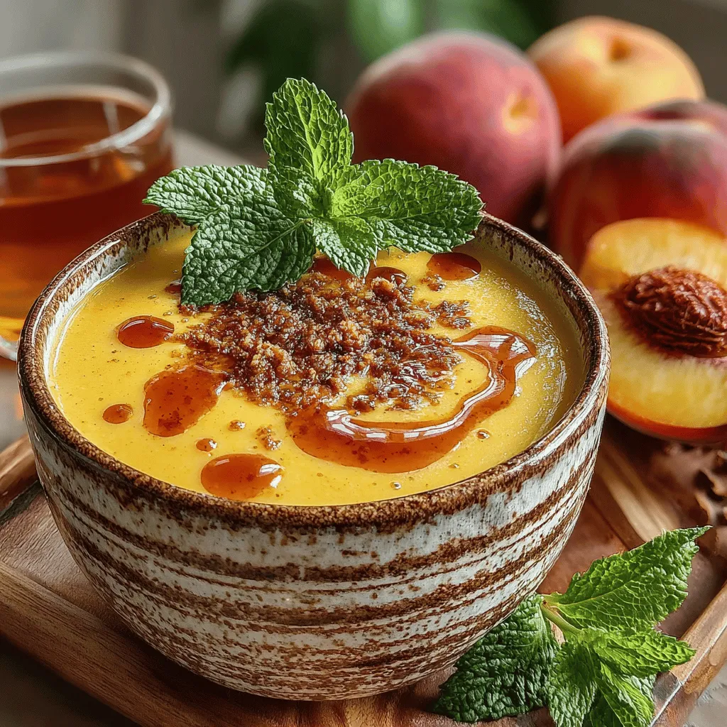 As the summer sun begins to shine and the days grow longer, there's nothing quite like a bowl of Silky-Smooth Creamy Peach Soup to refresh and invigorate your palate. This unique dish is a delightful blend of sweet and savory flavors, making it an exceptional choice for those warm afternoons or as a light starter for dinner parties. Creamy peach soup is not just a feast for the taste buds; it’s a celebration of seasonal produce that highlights the lusciousness of ripe peaches at their peak.