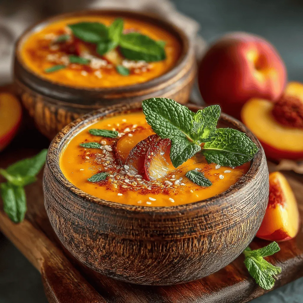 As the summer sun begins to shine and the days grow longer, there's nothing quite like a bowl of Silky-Smooth Creamy Peach Soup to refresh and invigorate your palate. This unique dish is a delightful blend of sweet and savory flavors, making it an exceptional choice for those warm afternoons or as a light starter for dinner parties. Creamy peach soup is not just a feast for the taste buds; it’s a celebration of seasonal produce that highlights the lusciousness of ripe peaches at their peak.