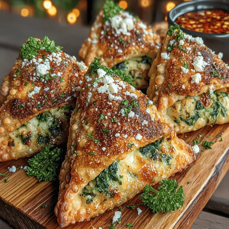 In the ever-evolving culinary landscape, the air fryer has emerged as a game-changer for both amateur cooks and professional chefs alike. Among the myriad of dishes you can whip up, Crispy Air Fryer Spinach Ricotta Wontons stand out as a delightful, versatile appetizer. This recipe encapsulates the rich flavors of fresh spinach and creamy ricotta cheese, all enveloped in a perfectly crispy wonton shell. Whether you're hosting a gathering or simply craving a light snack, these wontons offer a satisfying bite that is both indulgent and health-conscious.