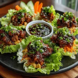 If you're searching for a delicious, healthy, and easy-to-make dish that will undoubtedly elevate your meal prep and impress your guests, look no further than Savory Mini Teriyaki Chicken Lettuce Wraps. This vibrant and flavorful recipe features ground chicken that is cooked in a homemade teriyaki sauce, enhanced with crunchy water chestnuts and fresh green onions, all neatly wrapped in crisp lettuce leaves. Whether you're considering these wraps for lunch, dinner, or as a delightful appetizer, they are not only quick to prepare but also packed with nutrients, making them an ideal choice for those who are mindful of their dietary choices.