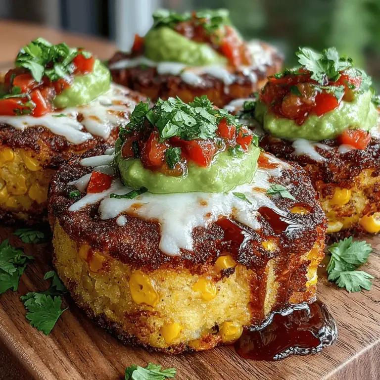 Welcome to the delightful world of mini sweet corn tamale cakes, where traditional flavors meet modern convenience. This innovative dish beautifully captures the essence of tamales while transforming them into bite-sized treats that are perfect for any occasion. Whether you're looking for a savory snack, an elegant appetizer, or a satisfying main dish, these mini cakes are versatile enough to please a variety of palates and fit seamlessly into any menu.