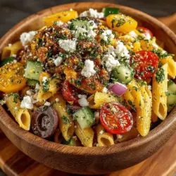 In today's fast-paced world, finding meals that are both quick to prepare and nutritious can be a challenge. Enter the Zesty Lemon Garlic Chickpea Pasta Salad, a recipe that not only caters to the need for convenience but also champions healthy eating. This vibrant dish combines the satisfying texture of whole wheat pasta with the protein-packed goodness of chickpeas, making it an ideal choice for a light lunch or a filling side at dinner. With its refreshing blend of flavors and colorful ingredients, this salad is sure to please anyone seeking a delicious and wholesome meal.