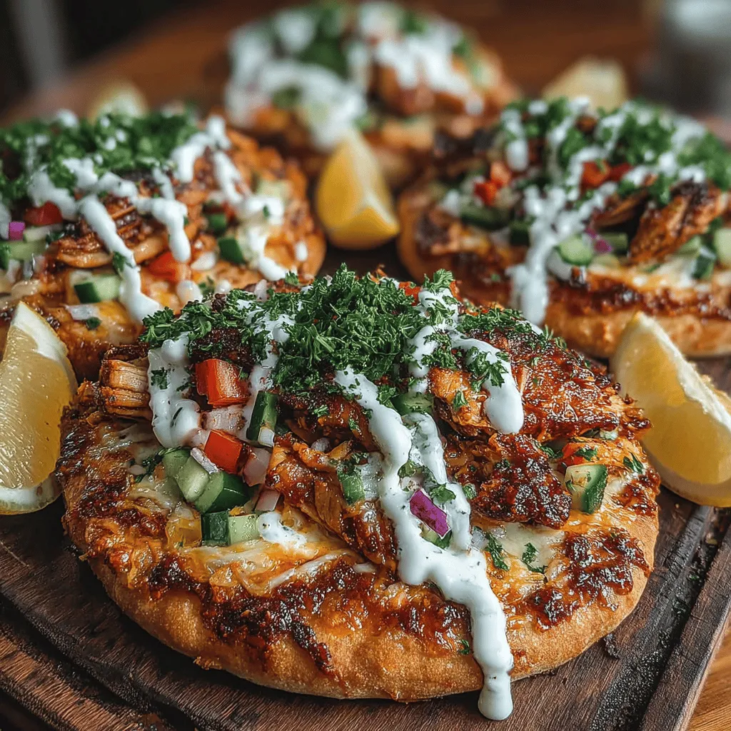Mini Chicken Shawarma Pita Pizzas are an innovative twist on two beloved dishes: the Middle Eastern shawarma and the universally adored pizza. This recipe combines the aromatic spices and savory flavors of traditional chicken shawarma with the convenient and fun format of pita pizzas, making it an ideal meal for families looking for something healthy yet satisfying. These mini pizzas are not only easy to prepare but also allow for creativity in the kitchen, accommodating various dietary preferences and enticing even the pickiest eaters.
