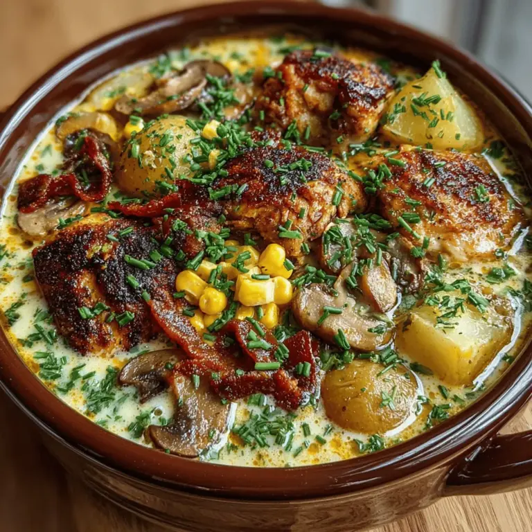 As the leaves begin to change and the air turns crisp, there's nothing quite as comforting as a warm bowl of chowder. The Cozy Autumn Chicken & Corn Chowder stands out as a quintessential dish for the season, embodying the essence of fall. This recipe combines tender chicken, sweet corn, and hearty potatoes, creating a delightful balance of flavors and textures that encapsulate the warmth of autumn. With each spoonful, you can savor the season's bounty, making it a perfect meal for family gatherings or a cozy night in.