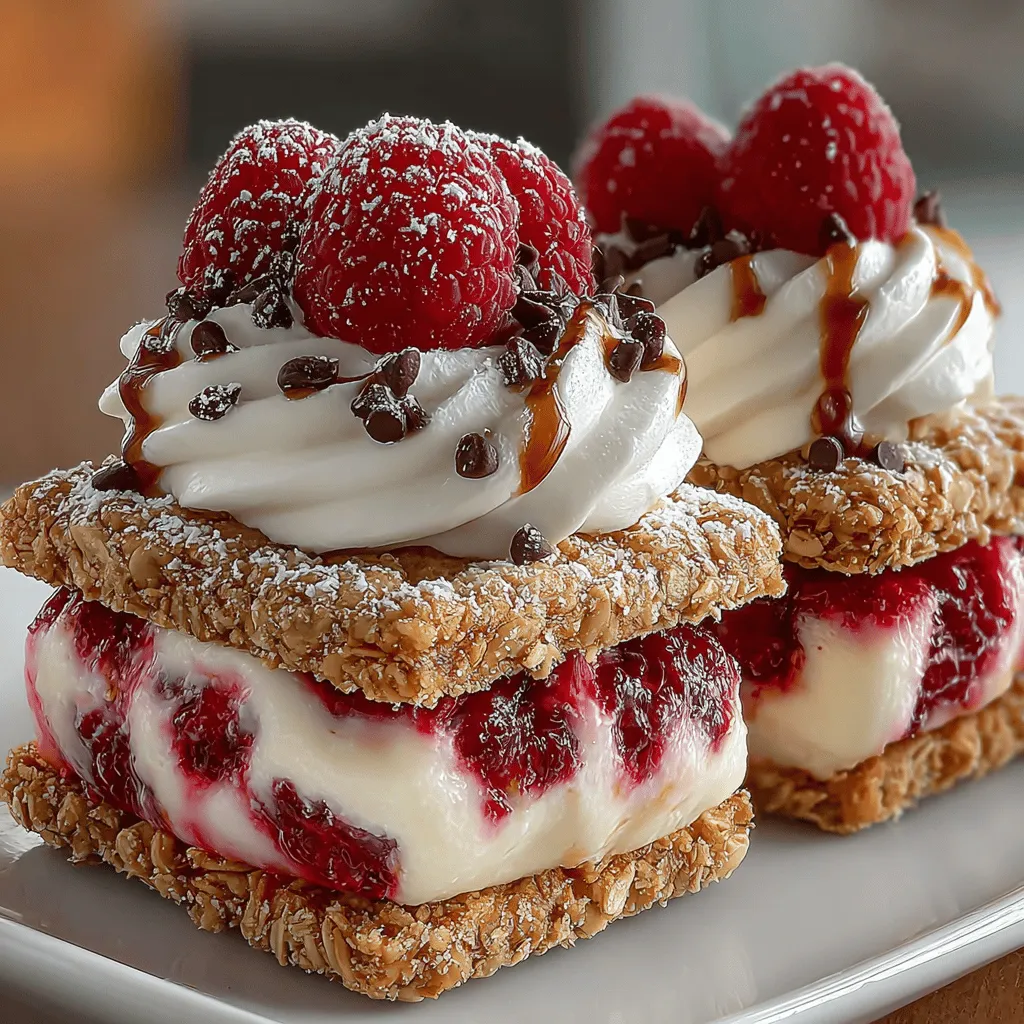 In recent years, the trend of healthy desserts has gained significant traction, as more people seek to indulge their sweet cravings without compromising their health. As we move towards a more health-conscious lifestyle, desserts that are both nutritious and satisfying have become increasingly popular. Among these delightful treats, Frozen Raspberry Yogurt Sandwiches stand out as a perfect example. This recipe not only delivers a burst of flavor but also offers a refreshing balance of creamy yogurt, tart raspberries, and crunchy granola, making it a guilt-free indulgence for any occasion.