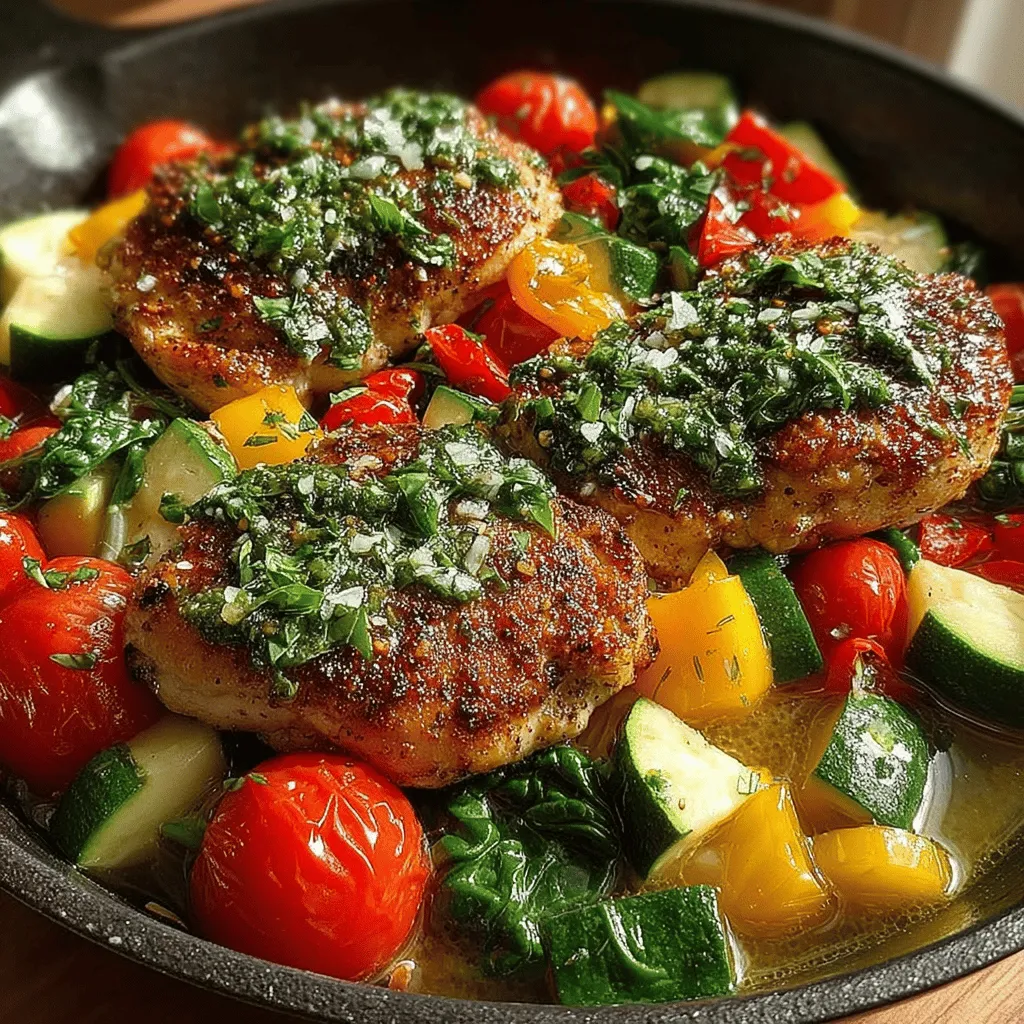 As the sun shines brighter and the days grow longer, summer inspires a culinary shift toward fresh, vibrant meals that celebrate the season's bounty. Summer recipes evoke feelings of warmth and joy, bringing to mind picnics, barbecues, and outdoor dining with family and friends. Among the many options available, the <strong>Fresh Summer Chicken Skillet</strong> stands out as an ideal dish to capture the essence of summer cooking. It combines lean protein, colorful vegetables, and aromatic herbs, creating a meal that is not only delicious but also nourishing.” /></p>
</p>
<h2>The Role of Each Vegetable in the Dish and Their Health Benefits</h2>
</p>
<p>In our Fresh Summer Chicken Skillet, the vibrant array of vegetables not only enhances the dish’s visual appeal but also contributes significantly to its nutritional value. Each vegetable plays a key role:</p>
</p>
<p>– <strong>Bell Peppers</strong>: Available in various colors, bell peppers are rich in vitamins A and C. They provide antioxidants that support skin health and boost the immune system.</p>
</p>
<p>– <strong>Zucchini</strong>: This summer squash is low in calories but high in fiber, which aids in digestion. Zucchini is also a good source of potassium, which can help regulate blood pressure.</p>
</p>
<p>– <strong>Cherry Tomatoes</strong>: These bite-sized gems are packed with lycopene, an antioxidant linked to heart health. Their natural sweetness also balances the savory elements of the dish.</p>
</p>
<p>– <strong>Red Onion</strong>: Adding a mild sweetness and crunch, red onions are known for their anti-inflammatory properties and can help improve heart health.</p>
</p>
<p>Maintaining the fresh flavors and textures of these vegetables is crucial for an appealing dish. Cooking them correctly ensures they retain their vibrant colors and crunch, which we will explore in the next section.</p>
</p>
<h2>Techniques for Maintaining Vegetable Texture and Color</h2>
</p>
<p>To keep your vegetables firm and colorful, it is essential to follow specific cooking techniques:</p>
</p>
<p>1. <strong>Sautéing</strong>: Quickly sauté vegetables over medium-high heat. This method cooks them quickly while preserving their crispness and bright colors.</p>
</p>
<p>2. <strong>Stir-Frying</strong>: Similar to sautéing, stir-frying involves cooking vegetables at high heat while tossing them continuously. This technique allows for even cooking without over-softening the veggies.</p>
</p>
<p>3. <strong>Blanching</strong>: For an even brighter color, consider blanching your vegetables briefly in boiling water before adding them to the skillet. This method helps set their color and texture.</p>
</p>
<p>Incorporating greens and citrus into the skillet not only boosts nutritional content but also elevates the dish’s flavor profile.</p>
</p>
<h2>Incorporating Greens and Citrus</h2>
</p>
<h3>The Health Benefits of Adding Spinach</h3>
</p>
<p>Spinach is a powerhouse of nutrients, offering iron, calcium, and vitamins A and C. Its mild flavor allows it to blend seamlessly into the Fresh Summer Chicken Skillet without overpowering other ingredients. Adding a handful of spinach towards the end of the cooking process ensures it wilts perfectly while retaining its nutrients and vibrant green color.</p>
</p>
<h3>Importance of Lemon Juice in Balancing Flavors</h3>
</p>
<p>Lemon juice is a crucial component of this dish, acting as a natural flavor enhancer. The acidity of lemon juice balances the richness of the chicken and the sweetness of the vegetables, creating a well-rounded taste. It also adds brightness and freshness, making the dish more refreshing, especially during hot summer months.</p>
</p>
<h3>How to Effectively Incorporate Greens into the Skillet</h3>
</p>
<p>To incorporate greens like spinach into the skillet effectively:</p>
</p>
<p>– Add the spinach in the last minute of cooking. This allows it to wilt without losing its color and nutrients.</p>
<p>– Stir gently to mix the spinach with the other ingredients, ensuring even distribution throughout the dish.</p>
</p>
<h2>Final Touches: Bringing It All Together</h2>
</p>
<h3>Steps to Combine Chicken and Vegetables for a Cohesive Dish</h3>
</p>
<p>Now that the chicken is cooked and the vegetables are sautéed, it’s time to bring everything together. Follow these steps:</p>
</p>
<p>1. <strong>Combine</strong>: Add the cooked chicken back into the skillet with the vegetables.</p>
<p>2. <strong>Mix</strong>: Gently toss the chicken and vegetables together, ensuring the chicken is coated with the juices and flavors from the vegetables.</p>
<p>3. <strong>Add Lemon Juice</strong>: Squeeze fresh lemon juice over the entire dish, enhancing the flavors as you mix.</p>
</p>
<h3>The Role of Fresh Basil in Enhancing the Flavor Profile</h3>
</p>
<p>Fresh basil adds a fragrant, aromatic quality to the dish. It offers a sweet yet slightly peppery flavor that complements the other ingredients beautifully. To incorporate it:</p>
</p>
<p>– Tear the basil leaves by hand just before serving to release their natural oils.</p>
<p>– Sprinkle over the skillet right before serving to maintain the freshness of the basil.</p>
</p>
<h3>Optional Garnishing with Parmesan Cheese</h3>
</p>
<p>For those who enjoy a touch of richness, consider garnishing the skillet with freshly grated Parmesan cheese. Not only does it add a savory note, but it also enhances the overall texture and appearance of the dish.</p>
</p>
<h2>Serving Suggestions</h2>
</p>
<h3>Ideas for How to Serve the Fresh Summer Chicken Skillet</h3>
</p>
<p>The Fresh Summer Chicken Skillet is versatile and can be served in various ways:</p>
</p>
<p>– <strong>Over Rice or Quinoa</strong>: Serve the skillet over a bed of fluffy rice or quinoa to soak up the delicious juices.</p>
<p>– <strong>With Crusty Bread</strong>: Pair it with warm, crusty bread for a hearty meal that’s perfect for summer evenings.</p>
<p>– <strong>On a Bed of Greens</strong>: For a lighter option, serve the chicken and vegetables over a bed of mixed greens or arugula.</p>
</p>
<h3>Pairing Suggestions with Sides or Beverages</h3>
</p>
<p>To elevate your meal, consider pairing the skillet with complementary sides or beverages:</p>
</p>
<p>– <strong>Side Dishes</strong>: A light cucumber salad or grilled corn on the cob complements the flavors of the skillet beautifully.</p>
<p>– <strong>Beverages</strong>: Pair with a chilled white wine, such as Sauvignon Blanc, or a refreshing iced tea to enhance the summer vibes.</p>
</p>
<h3>Presentation Tips for a Visually Appealing Dish</h3>
</p>
<p>Presentation can enhance the dining experience. Here are a few tips:</p>
</p>
<p>– Use a large, shallow serving dish to display the colorful ingredients.</p>
<p>– Garnish with additional fresh basil or a sprinkle of lemon zest for an extra pop of color.</p>
<p>– Serve family-style, allowing guests to help themselves, which adds to the communal feel of summer dining.</p>
</p>
<h2>Nutritional Information</h2>
</p>
<h3>Breakdown of Calories, Protein, and Other Nutrients Per Serving</h3>
</p>
<p>This Fresh Summer Chicken Skillet is not only delicious but also packed with nutrients. Here’s a breakdown of what you can expect per serving:</p>
</p>
<p>– <strong>Calories</strong>: Approximately 350 calories, making it a light yet satisfying meal.</p>
<p>– <strong>Protein</strong>: Around 30 grams of protein, thanks to the chicken, which is essential for muscle repair and growth.</p>
<p>– <strong>Fiber</strong>: Contains about 5 grams of fiber from the vegetables, aiding digestion and promoting fullness.</p>
<p>– <strong>Vitamins and Minerals</strong>: Rich in vitamins A, C, and K, along with potassium and iron.</p>
</p>
<h3>Discussion on How This Dish Fits into a Balanced Diet</h3>
</p>
<p>This dish fits perfectly into a balanced diet. It incorporates lean protein from chicken, a variety of colorful vegetables that provide essential vitamins and minerals, and healthy fats if you choose to add olive oil or Parmesan. By serving it with whole grains or greens, you can create a well-rounded meal that satisfies both hunger and nutritional needs.</p>
</p>
<h2>Conclusion</h2>
</p>
<p>In conclusion, the Fresh Summer Chicken Skillet is a delightful and nutritious meal that captures the essence of summer. With its colorful vegetables, lean protein, and fresh flavors, it is a dish that can be enjoyed by the whole family. This recipe encourages you to experiment with seasonal ingredients, allowing you to create variations that suit your taste preferences.</p>
</p>
<p>Preparing and sharing meals that are not only delicious but also nourishing can bring joy to your summer gatherings. So grab your skillet, gather your ingredients, and embrace the vibrant flavors of summer with this Fresh Summer Chicken Skillet. Enjoy the process of cooking and the pleasure of sharing wholesome meals with your loved ones.</p>
</div>