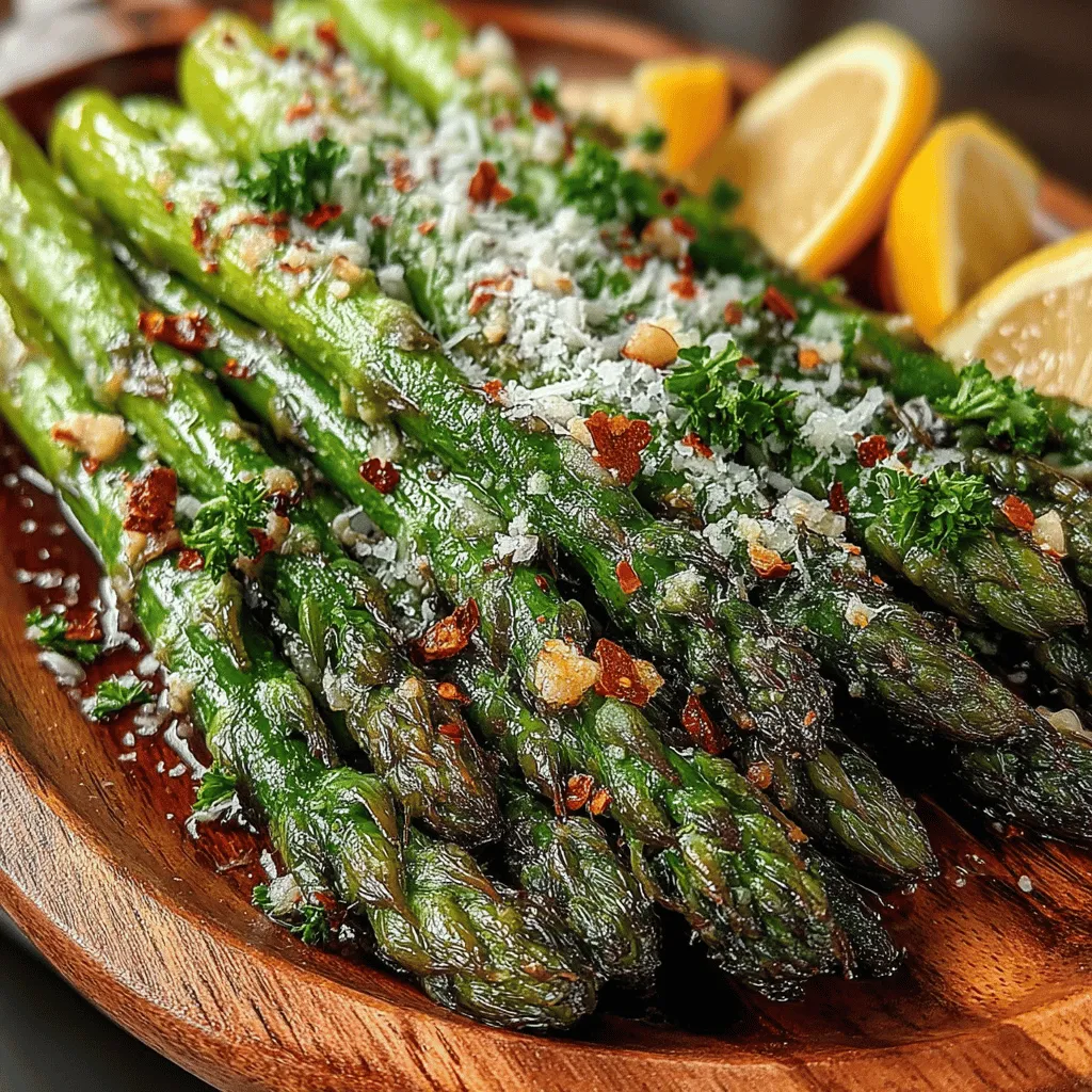 Garlic Butter Parmesan Asparagus is a dish that perfectly embodies the harmony of simplicity and flavor. This quick and easy recipe transforms tender asparagus spears into a mouthwatering side dish that enhances any meal. The combination of rich garlic butter, savory Parmesan cheese, and the natural earthiness of asparagus creates a delightful experience for the palate. Whether you're serving it alongside grilled chicken, fish, or a hearty pasta dish, Garlic Butter Parmesan Asparagus is sure to impress your family and guests alike.