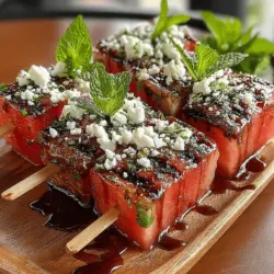 As summer approaches, the quest for light, refreshing dishes becomes paramount, especially for outdoor gatherings and barbecues. One standout recipe that embodies the essence of summer is grilled watermelon feta skewers. This unique dish artfully balances the sweetness of juicy watermelon with the saltiness of creamy feta cheese, resulting in a flavor profile that's both intriguing and delightful. Perfect for serving as a light appetizer or a stunning side dish, these skewers not only impress with their vibrant colors but also provide a refreshing contrast to heavier barbecue fare.