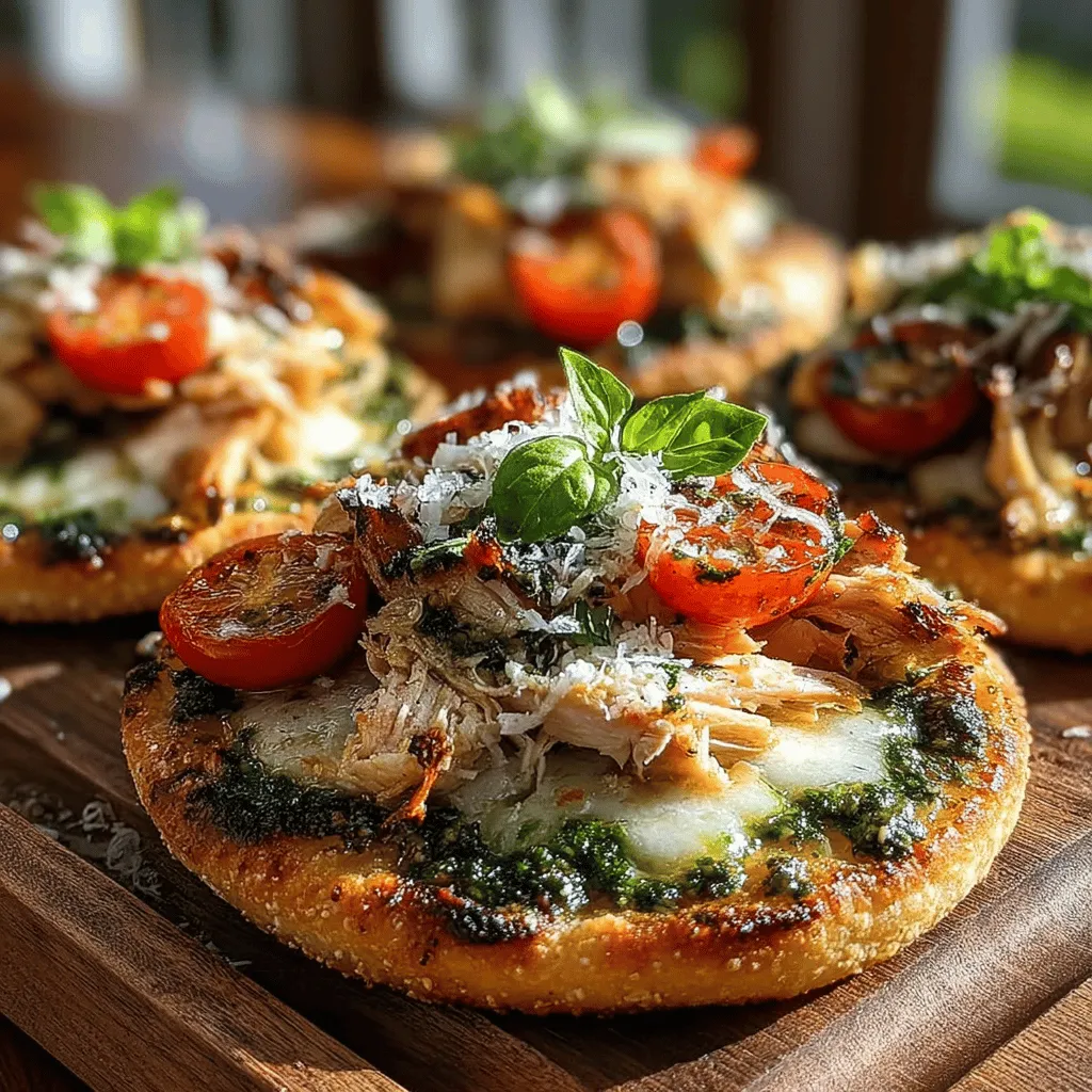 Welcome to the delicious world of Mini Chicken Pesto Pita Pizzas, a quick, easy, and nutritious meal that’s perfect for busy weeknights or casual gatherings. These delightful pizzas take the classic combination of chicken and pesto and place them on whole wheat pitas, making them both a healthier and simpler option than traditional pizza. With their delightful crunch and vibrant flavors, these mini pizzas offer a satisfying experience without the guilt often associated with larger, heavier meals. In this article, we’ll explore the ingredients, preparation, and benefits of this recipe while providing you with tips for customization and serving suggestions. Whether you’re a novice in the kitchen or an experienced cook looking for a fresh idea, this recipe is sure to satisfy your cravings.