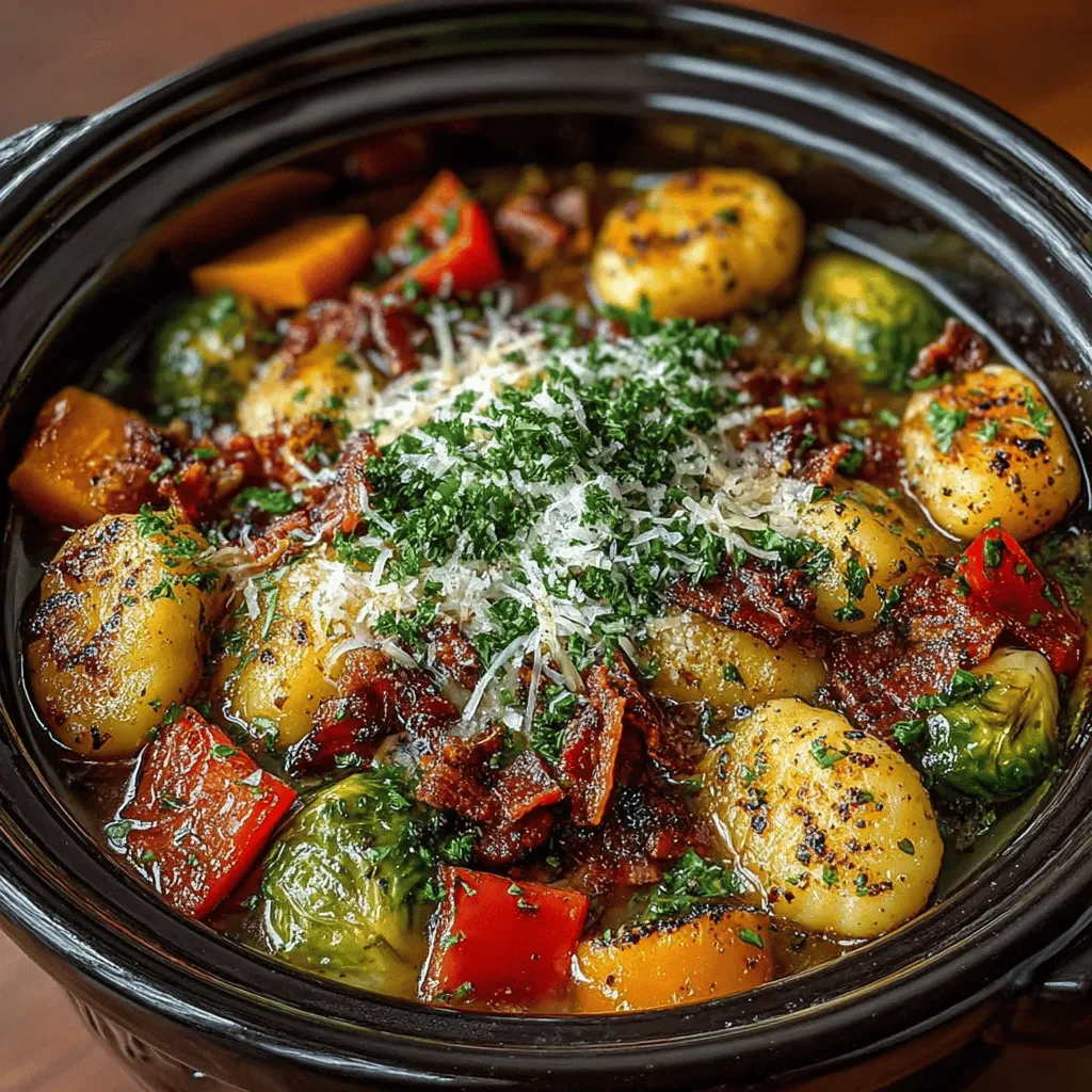 The Harvest Gnocchi Medley shines as a comforting bowl of goodness, bringing together a medley of seasonal vegetables and the soft, pillowy texture of gnocchi. It’s a dish that embodies the spirit of harvest time, celebrating the bounty of the season with fresh produce. As the days grow shorter and the temperatures drop, this slow-cooked meal provides not just sustenance but also warmth and comfort, making it a perfect choice for chilly evenings.