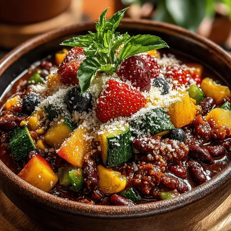 Fruity Fiesta Chili is an innovative twist on a classic dish that has captured the hearts and taste buds of families and health-conscious individuals alike. This vibrant chili marries the traditional richness of beans and spices with the unexpected sweetness of fresh fruits, creating a unique flavor profile that stands out in the crowded world of chili recipes. The concept of adding fruits to chili might seem unconventional, but it opens up a world of culinary possibilities, making this dish not only delicious but also visually appealing.