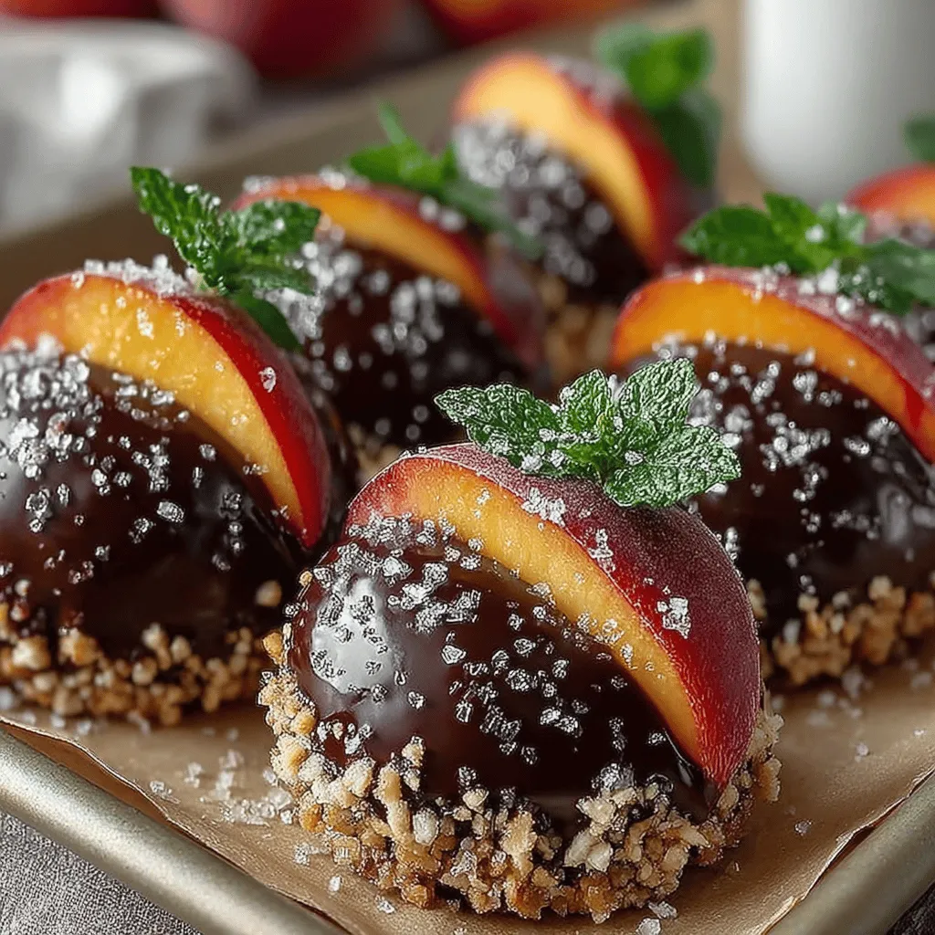 In an era where health-conscious eating is on the rise, the concept of frozen chocolate-dipped fruit has emerged as a delightful and nutritious snack option. Among the myriad of fruits that can be enhanced with a chocolate coating, peaches stand out for their juicy sweetness and vibrant flavor. When paired with rich, creamy chocolate, these frozen peach bites become not just a treat for the taste buds but also a visually appealing addition to any occasion. Whether you're looking for a refreshing summer snack or an elegant dessert for a gathering, frozen chocolate-dipped peach bites are a simple yet indulgent choice that anyone can enjoy.