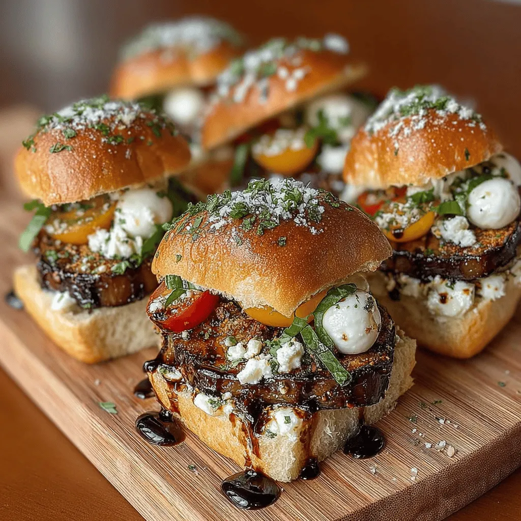When it comes to appetizers and snacks that delight both the palate and the eye, Mini Caprese Eggplant Sliders stand out as a remarkable choice. These sliders are not just a feast for the senses; they embody a harmonious blend of flavors and textures that make them an appealing option for health-conscious eaters and culinary enthusiasts alike. With the creamy goodness of mozzarella, the fresh vibrancy of basil, and the smoky richness of grilled eggplant, each bite transports you to the sun-drenched landscapes of Italy.