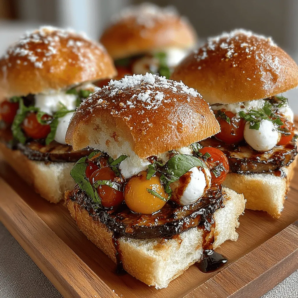 When it comes to appetizers and snacks that delight both the palate and the eye, Mini Caprese Eggplant Sliders stand out as a remarkable choice. These sliders are not just a feast for the senses; they embody a harmonious blend of flavors and textures that make them an appealing option for health-conscious eaters and culinary enthusiasts alike. With the creamy goodness of mozzarella, the fresh vibrancy of basil, and the smoky richness of grilled eggplant, each bite transports you to the sun-drenched landscapes of Italy.