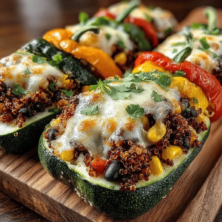 Stuffed zucchini bell peppers are not just a feast for the eyes; they are a delicious and nutritious meal option that can elevate any dining experience. This vibrant dish combines the rich flavors of fresh vegetables with wholesome grains and legumes, making it an ideal choice for anyone seeking a healthy, vegetarian-friendly recipe. With their colorful presentation and hearty filling, stuffed zucchini bell peppers are perfect for family dinners, meal prep, or even special occasions.