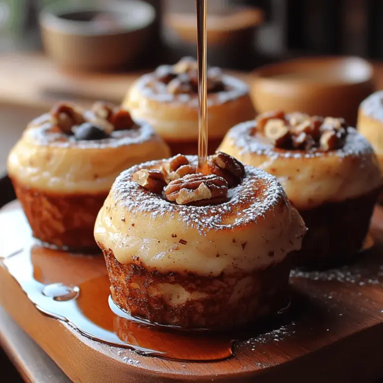 If you're on the hunt for a delightful breakfast option that combines convenience with flavor, look no further than Baked French Toast Muffin Tins. This delectable dish takes the classic French toast and transforms it into a fun, portable format that is perfect for brunch gatherings, busy weekday mornings, or leisurely weekends at home. Imagine sinking your teeth into a fluffy, custard-soaked muffin that has a crispy, golden top—a taste sensation that is both comforting and satisfying.