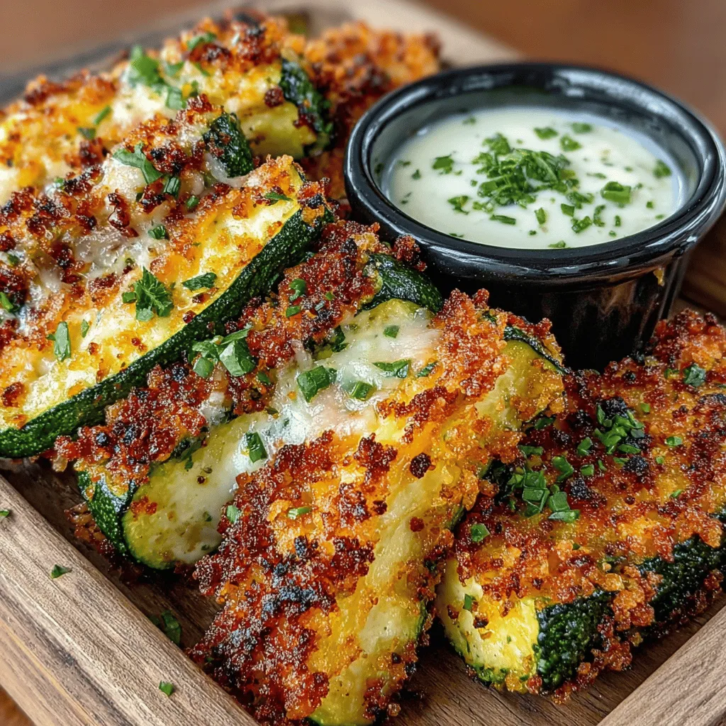 Crispy Zucchini Wedges with Ranch Dip is a delightful snack or side dish that marries the fresh, mild flavor of zucchini with a satisfying crunch. This recipe offers an innovative twist on traditional fried snacks, making it not only a delicious option but also a healthier one. Ideal for family gatherings, movie nights, or as a light appetizer, these zucchini wedges are bound to impress your guests and please your palate. In this article, we will delve into the ingredients required, provide a step-by-step guide to preparation, and introduce the zesty ranch dip that perfectly complements this dish.