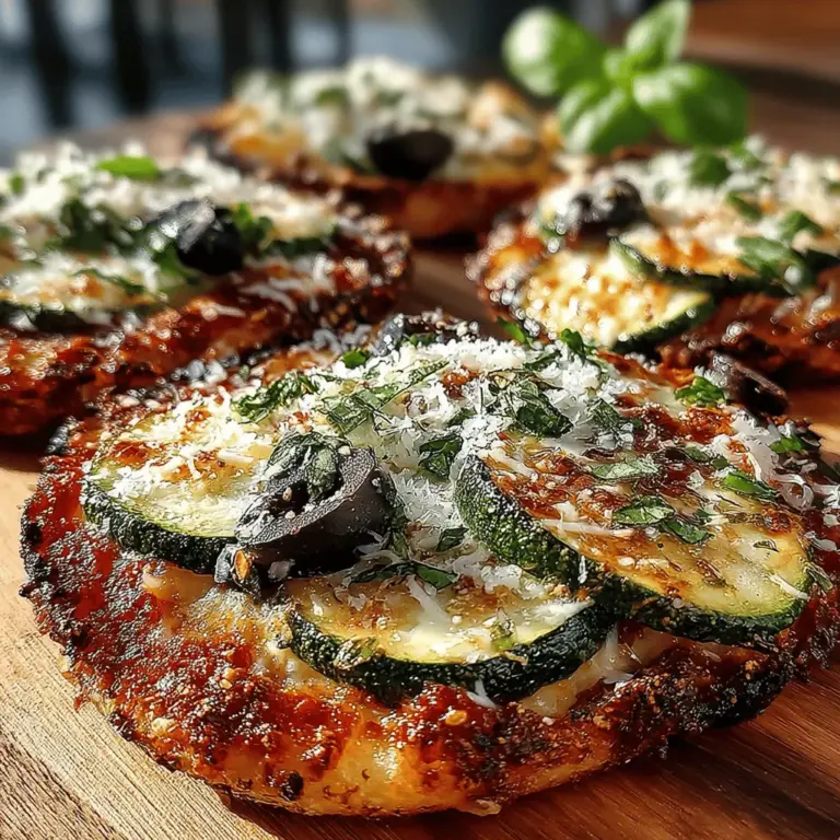 In a world where fast food often reigns supreme, the quest for healthy, easy-to-make meal options can feel overwhelming. Enter the Zesty Zucchini Pita Pizzas—a delightful dish that combines the beloved elements of pizza with the nutritional benefits of fresh vegetables. This innovative recipe not only satisfies your pizza cravings but also offers a lighter, more wholesome alternative that can be whipped up in no time, making it perfect for busy weeknights or casual gatherings.