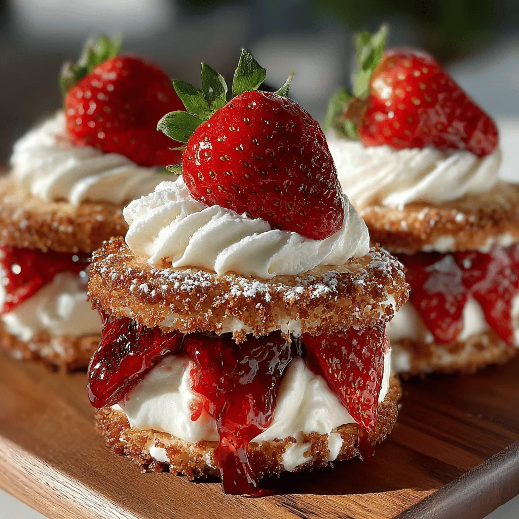 As summer approaches, the craving for refreshing and delightful desserts becomes almost irresistible. Among the plethora of sweet options, Frosty Strawberry Dream Coins stand out as a unique and delectable treat that perfectly captures the essence of the season. This dessert combines the vibrant flavors of fresh strawberries with the lightness of fluffy whipped cream nestled between buttery cookies, creating a harmonious balance that is sure to please everyone at your next gathering or serve as an indulgent snack on a warm afternoon.
