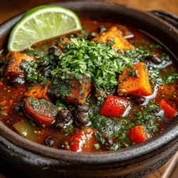 In the realm of plant-based cooking, few dishes resonate as comfortingly as a hearty stew. The Hearty Black-Bean Sweet Potato Stew stands out as a vibrant and nutritious option that not only pleases the palate but also nourishes the body. This dish is an excellent choice for any season, providing warmth and satisfaction during chilly evenings while remaining light enough for warmer days. For those who are long-time vegetarians or anyone seeking to diversify their diet with wholesome, plant-based meals, this stew is a go-to recipe that the entire family can enjoy.