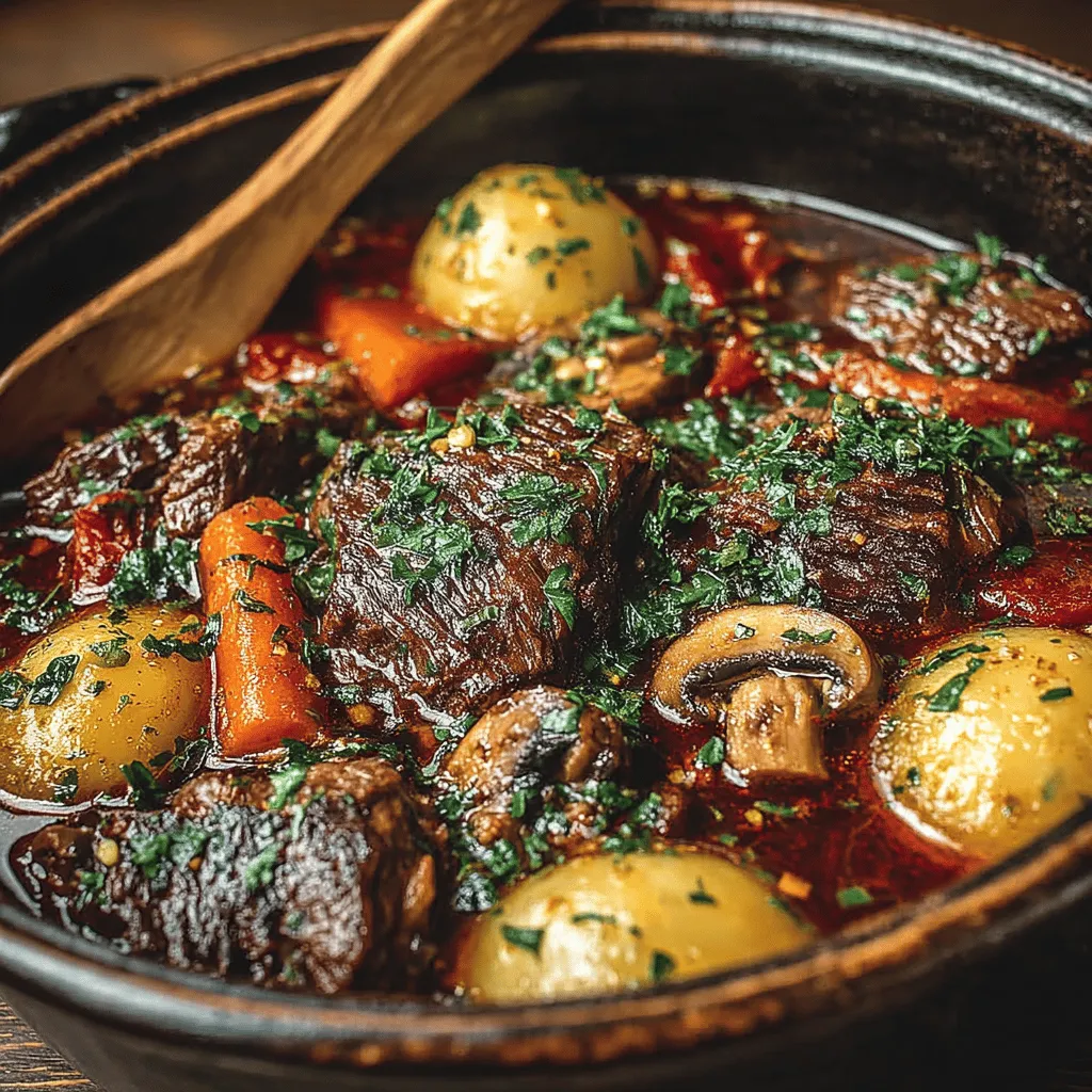When the temperature drops and the days grow shorter, there's nothing quite like a hearty beef stew to warm both body and soul. This classic dish has long been a staple in kitchens around the world, cherished for its comforting qualities and deep, rich flavors. The beauty of beef stew lies in its simplicity, yet it offers a depth that can only be achieved through the careful selection of ingredients and techniques. At the heart of our recipe is the combination of tender beef, robust vegetables, and a generous splash of red wine, all simmered together to create a nurturing meal that brings people together.