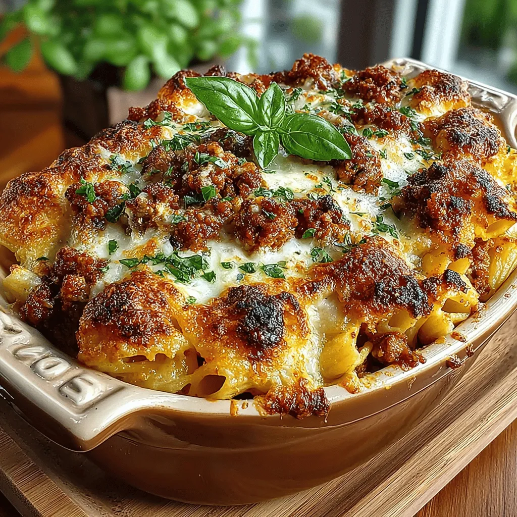 Cheesy baked ziti with Italian sausage is the quintessential comfort food that brings warmth and joy to any dining table. This hearty dish, with its layers of creamy cheeses, savory sausage, and perfectly cooked pasta, has garnered a devoted following among food lovers everywhere. Its rich flavors and delightful textures create a satisfying meal that appeals to both the young and the young at heart, making it a go-to choice for family gatherings, potlucks, and weeknight dinners.